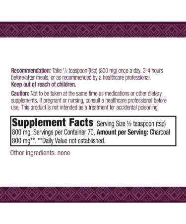 Nature's Way Coconut Charcoal Powder - 2 Ounce | Natural Detox & Cleansing - Buy Online on GoSupps.com
