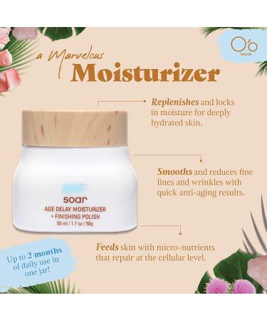 O'o Hawaii Soar Age Delay Moisturizer & Finishing Polish - 1.7 oz | Youthful Skin - Buy Online on GoSupps.com