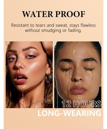  Erinde Erinde Glitter Stick Eyeshadow Waterproof Stick Eyeshadow High Coverage Creamy Texture Easy to Degrade Bright Pearlescen - Buy Online on GoSupps.com