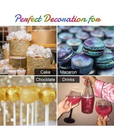 Buy Homy ARTY Edible Glitter - 3 Colors for Cakes & Drinks | Tasteless Powder for Easter Christmas & Parties - 4G per Dose - Buy Online on GoSupps.com