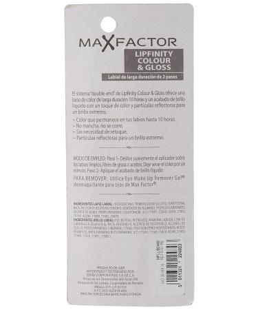 Max Factor LipFinity Color & Gloss Lipgloss - Tono 550 Ruby 6 ml | Long-Lasting Dual-Sided Shine for International Shipping - Buy Online on GoSupps.com