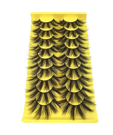 HeyAlice Manga Cosplay 23mm Dramatic Mink Lashes - 9 Pairs Long Fluffy 6D Volume Strip Eyelash Pack - Buy Online on GoSupps.com