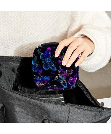 MuooouM Portable Zipper Storage Bag for Women - Neon Colors Perfect for Teenagers & Girls | 4.7x6.6x6.6 in - Buy Online on GoSupps.com