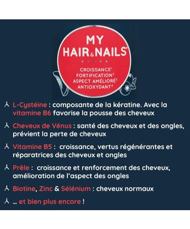 Hair Supplement - Very Fast Hair Growth Gummies - Nail Strengthening - Complete Formula without Sugars Made in France Fruity - Biotin Vitamins B12 B6 D E Zinc Selenium - 1 Month - Buy Online on GoSupps.com