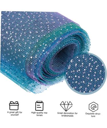 VILLCASE 2 Rolls Gradient Mesh Shimmery Skirt Mesh Ribbon Tulle Table Runner Bling Ribbon Child Bow Tie - Buy Online on GoSupps.com