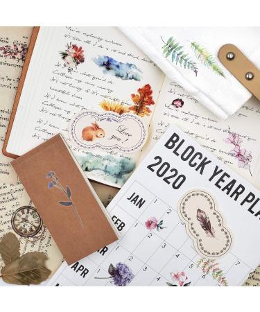 Flower Rub On Transfer Stickers - Decorative Planner, Scrapbook, and DIY Craft Supplies (Eden) - Buy Online on GoSupps.com