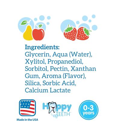 Dr. Brown's Fluoride-Free Baby Toothpaste Infant and Toddler Oral Care 1.4oz/40g 0-3 Years Strawberry/Apple Pear 2-Pack - Buy Online on GoSupps.com