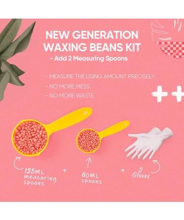 FAVIRZCE Hard Wax Beads 2.2LB - Brazilian Coarse Hair Removal Formula - With Measuring Spoons - Pink Wax Beans for Women and Men - Buy Online on GoSupps.com