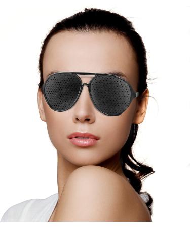 Webbomb Hole Glasses | Grid Eye Trainer | Pinhole Relaxation Glasses with Foldable Temples Model P - International Shipping - Buy Online on GoSupps.com