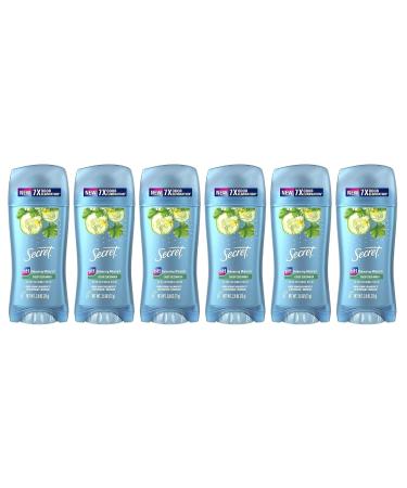 Secret 2.6oz Solid Antiperspirant, Crisp Cucumber Scent, Pack of 6 - Buy Online on GoSupps.com