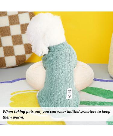 Buy Cozy Dog Sweater for Small & Medium Dogs - Warm Winter Pet Sweaters in Green - Buy Online on GoSupps.com