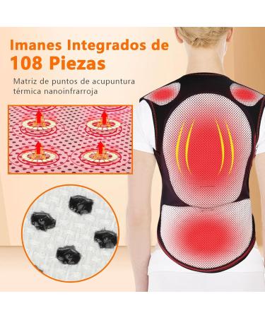 Buy Magnetic Self-Heating Vest for Pain Relief - Shoulder Straps Back Brace & Posture Corrector for Elderly Men & Women - Thermal Tank Top in Black (XL/X XL - Buy Online on GoSupps.com