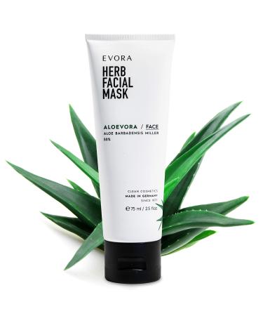 Evora aloevora Herb facial mask - aloe vera face mask - anti -aging mask against blackheads and pimples - peeling for the face - facial care for the skin - Buy Online on GoSupps.com