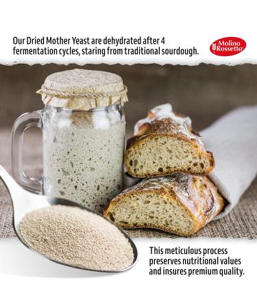 Molino Rossetto Instant Rapid-Rise Dry Yeast - Premium Mother Yeast for Baking Bread, Cake, Pizza Dough - 3.5 oz (2 Pack) - Buy Online on GoSupps.com