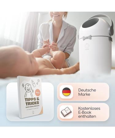 LEVIAS DARGEIMER Baby Diaper Waste Bucket Odor-Tight & Cost-Effective 10L Design for International Shipping - Buy Online on GoSupps.com