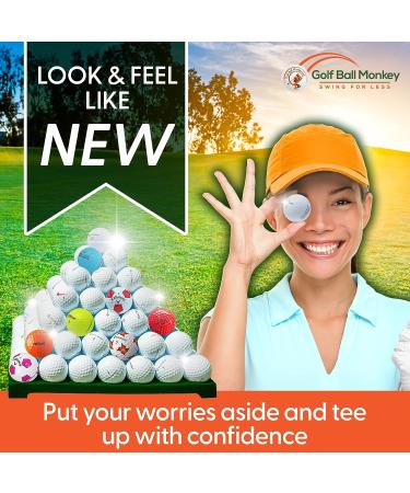Trufeel AAAA Quality White 4A Recycled Golf Balls - Bulk Pack of 50 - Soft Feel for Men and Women | Golf Ball Monkey - Buy Online on GoSupps.com