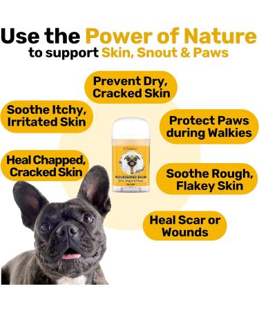 NutriPaw Nourishing Balm for Dogs & Cats - Soothes & Moisturizes Dry Skin on Snout & Paws - Easy to Apply - All Ages & Breeds - Buy Online on GoSupps.com