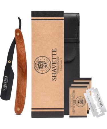 Guardenza Open Razor Set - Premium Barber Knife with 30 Blades & Lid for Smooth Shaving - Ship Worldwide - Buy Online on GoSupps.com