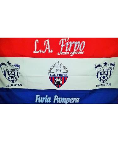 REAS Bandera de Firpo - El Salvador medidas - 1.45 MTS de Largo y 0.81 MTS de Alto Bandera de Tu equipo de Futbol favorito del Pais Donde Tu Naciste - Tu Equipo Pampero - Usulutan