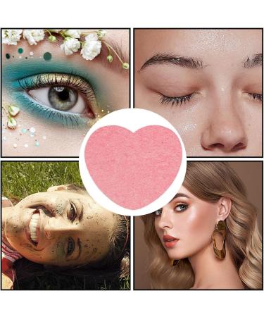 Spa Sponges | Heart Shape Reusable Makeup Remover Pads 20 Face Scrub Sponge for Facial Cleansing Exfoliate Masque Makeup Removal Pink - Buy Online on GoSupps.com