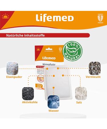 Lifemed Heat Pavement Plasters for Back Shoulders & Neck Pain Relief Drug-Free Thermal Pillows & Heat Belt (12 Packs) Ideal for Menstrual Pain & Back Rescuer - Buy Online on GoSupps.com