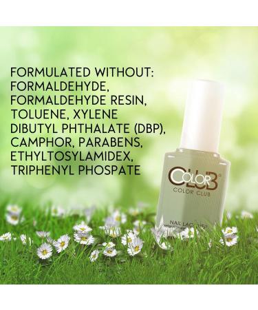 Color Club Color Club Nail Lacquer Jardin Green Nail Varnish Glossy Long Lasting 15ml - Buy Online on GoSupps.com