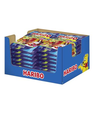 Haribo Z!NG Sour Kicks Gummy Candy 5 Sour Fruity Flavours No Artificial Colours - Pack of 12 Box (175g) Zing Sour 175g (Pack of 12)