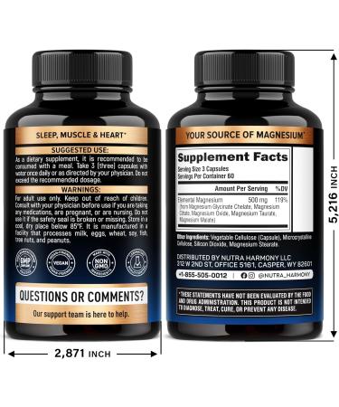 NUTRAHARMONY Vitamin B Complex & Magnesium Complex Capsules - Buy Online on GoSupps.com