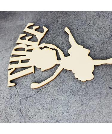 Personalised Cake Toppers Cake Decorations Ballet Girl Cake Toppers Exquisite Three Birthday Cake Decorations Baby Shower Party Dessert Decor Supplies (Color : Wood4) (Color : Wood3) (Color : Wood1) - Buy Online on GoSupps.com