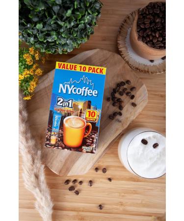 NY Coffee 2in1 Coffee Sachets 140g (10 Sachets) - Buy Online on GoSupps.com