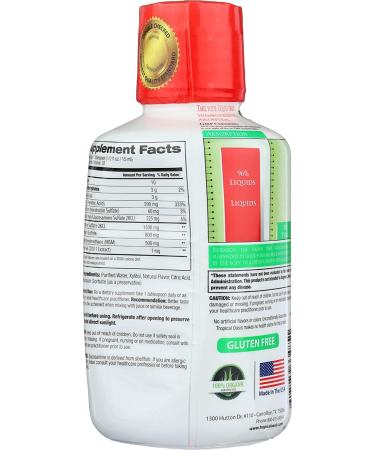 Tropical Oasis Liquid Glucosamine Chondroitin MSM & Vitamin C - 16 oz for Maximum Joint Support - Buy Online on GoSupps.com