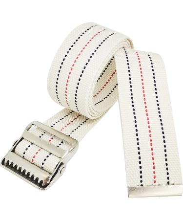LiftAid 60 Inch Transfer and Gait Belt with Metal Buckle - Assist Aid for Seniors and Caregivers - Beige - Buy Online on GoSupps.com