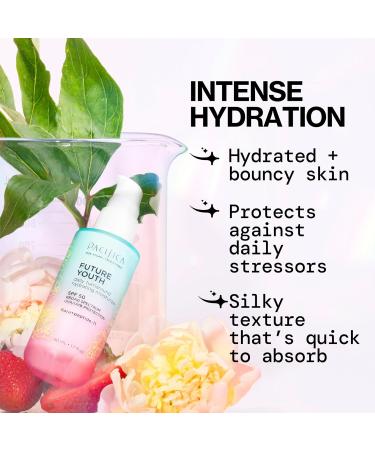 Pacifica Peptide Face Moisturizer Future Youth Daily Turnaround Hydrating SPF 50 Broad Spectrum UVA/UVB Sun Protection Sunscreen Face Moisturizer Anti-Aging Vegan 1.7 fl oz (1 Count) Future Youth Daily Moisturizer SP  - Buy Online on GoSupps.com