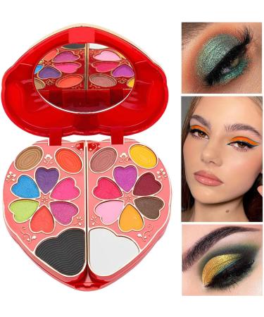  Ecoticfate Makeup Palette Bag Heart Makeup Box Makeup Palettes for Women Eyeshadow Palette with Mirror Makeup Gift Box 28 Ecoticfate - Buy Online on GoSupps.com