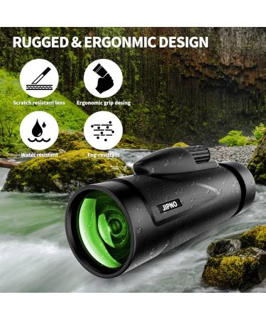 JIPNO High Powered Monocular-Telescope for Adults and Kids with Smartphone Adapter  Dust-Proof BAK4 Prism Monocular with Clear Low Light Vision for Hunting/Target Shooting/Stargazing/Camping/Traveling 12x50 - Buy Online on GoSupps.com