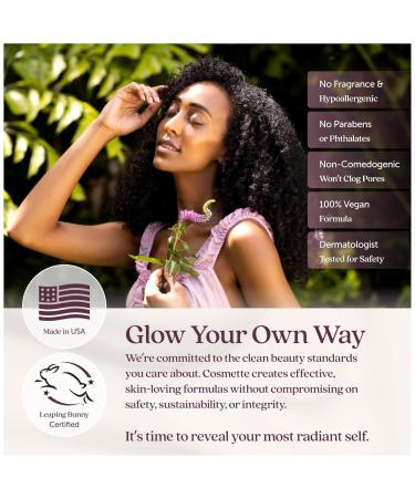 Cosmette Bright Embrace Brightening Eye Cream - Vegan Under Eye Butter for Dark Circles Bags & Wrinkles with Niacinamide - Natural Anti-Aging Sensitive Skin Protection for Clean Beauty 0.5 FL Oz - Buy Online on GoSupps.com