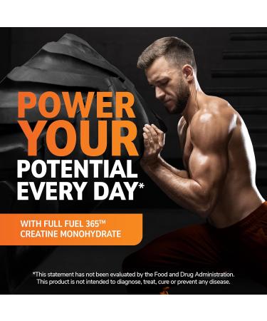 21st Century Full Fuel 365 Creatine Monohydrate 5 g 16 oz Unflavored Micronized Powder 90 Servings Vegetarian-Friendly Gluten-Free for Muscle Strength Recovery & Cognitive Health Support - Buy Online on GoSupps.com