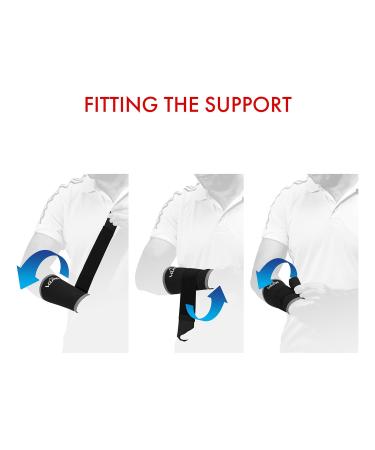 VULKAN Black Neoprene Wrist Support Short (3035) - Size S/M | International Shipping Available - Buy Online on GoSupps.com