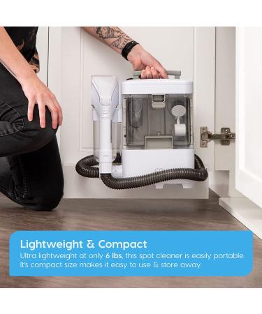 Iris USA Spot Cleaner - Small Carpet Cleaner Machine for Daily Use - Lightweight and Portable Upholstery Cleaner - Non-Chemical Stain Remover for Pets - Ideal for Stairs, Carpet, and Couch - White (596751) - Buy Online on GoSupps.com