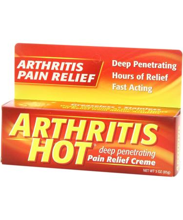 Arthritis Hot Pain Relief Cream - 3 oz (Pack of 6) | Fast-Acting Arthritis Relief - Buy Online on GoSupps.com
