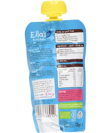 Ella's Kitchen Organic Bananas + Coconuts Pouch 120g - Natural Baby Food - Buy Online on GoSupps.com