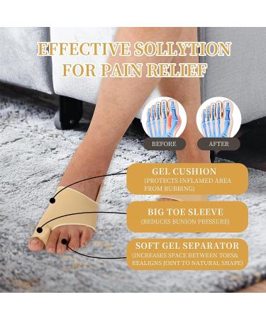 UOMIO Adjustable Bunion Corrector for Women and Men - Toe Straightener and Hallux Valgus Protective Cover for Bunions Correction - Buy Online on GoSupps.com