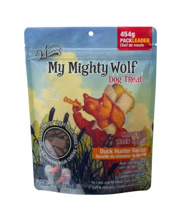 Waggers MMWD73 My Mighty Wolf Dog Treats Duck Hunter Recipe 454g