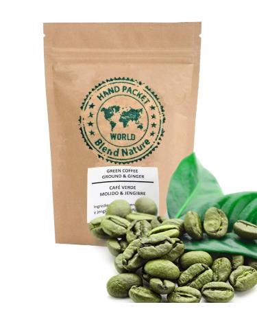 Buy Green Coffee Infusion with Ginger 500g - 100% Arabica from Colombia - Stainless Steel Sieve Gift Ball - Buy Online on GoSupps.com