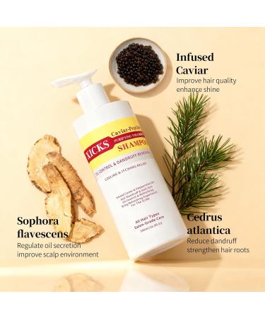 Caviar Peptide Cleansing Volumizing Shampoo Oil Control & Dandruff Removal AntiItch & Cooling Relief Enriched with Caviar & Peppermint Oil for All Hair Types 500ml169floz - Buy Online on GoSupps.com