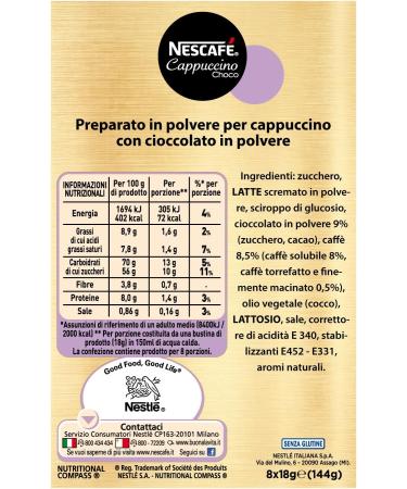 Nescaf Caf Viennois Caf soluble Pack de 8 sticks (18g chacun) - Buy Online on GoSupps.com