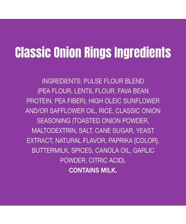 PeaTos Crunchy Rings - Classic Onion 2.5 Oz - Pack of 4 | Healthy Snack Alternative - Buy Online on GoSupps.com