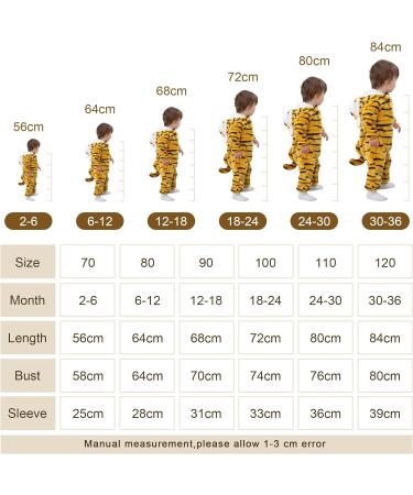 COOKY.D Baby Hooded Rompers | Winter Flannel Jumpsuit Pajamas 18-24 Months - Buy Online on GoSupps.com