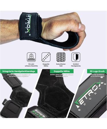 NetroxSports Elite Grips - Heavy Duty Lifting Straps for Bodybuilding Weightlifting & Strength Training - Extra Strong Train Aids for Men & Women - International Shipping Available - Buy Online on GoSupps.com