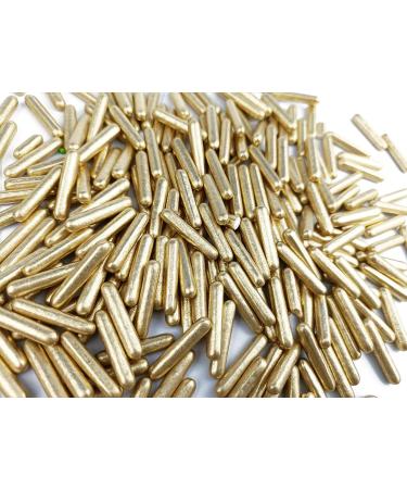 Sprinkles Jimmies Gold Sugar Candy 100g/ 3.52oz Baking Edible Cake Decorations Cupcake Toppers Cookie Decorating Ice Cream Toppings Celebrations Shaker Jar Wedding Shower Party Christmas Supplies - Buy Online on GoSupps.com